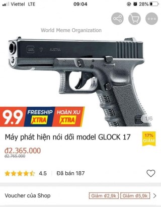 Súng - máy phát hiện nói dối bán trên shopee - Kho Ảnh Chế